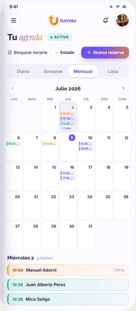 Agenda mensual